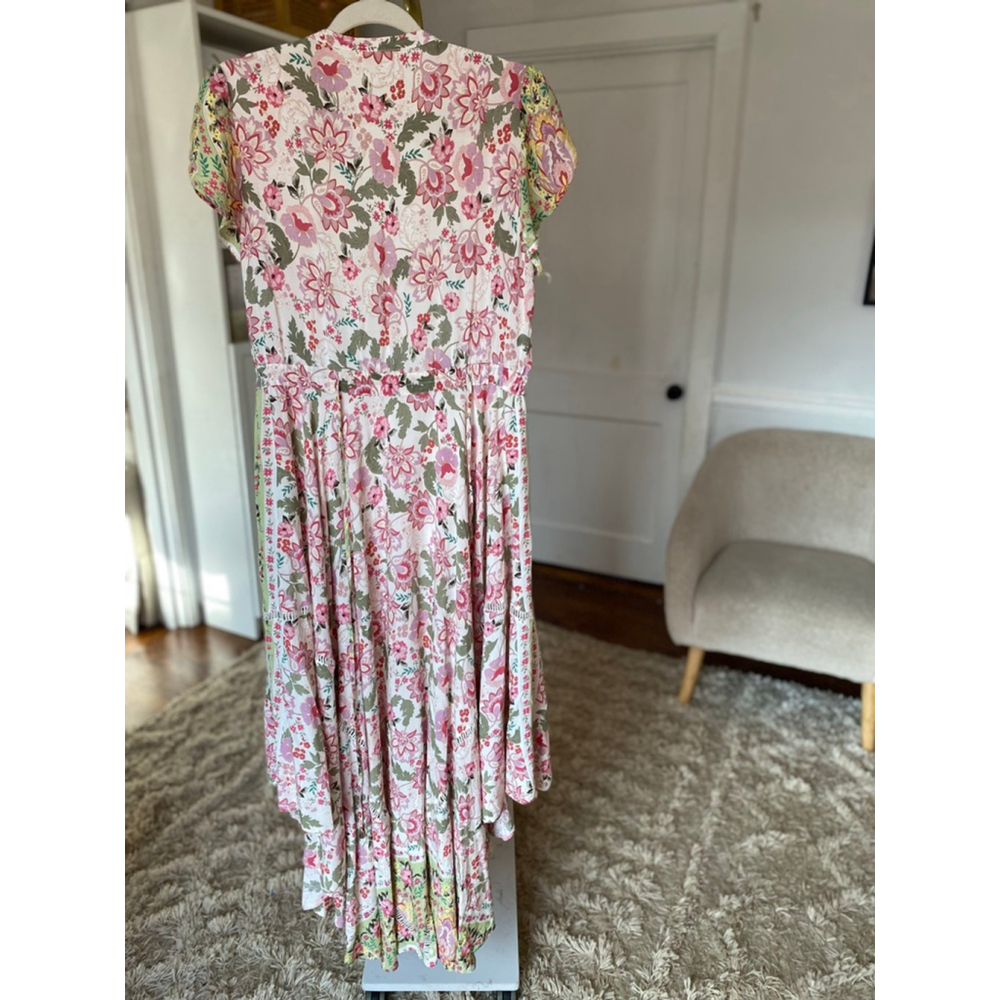 JAASE Floral Boho Maxi Dress Romantic Cottagecore Garden Party Prairie Feminine - Picture 3 of 8